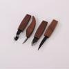 Cuchillo de Tallado para Carpintería Pala de Recorte Cuchillo Recto Cuchillo de Cola Curva Cuchillo Curvo Cuchillo con Punta de Pala Cuchillo de Tallado Manual Herramienta de Tallado Hecha a Mano Individual