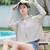 Estilo Novo 2025 Roupas de Proteção Solar de Borracha Preta para Mulheres, Xale Respirável de Seda Gelada de Verão, Manto Estilo Capelete para Proteção Solar ao Ar Livre