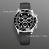 Comercio Electrónico Transfronterizo Popular Daytona Tres Ojos Seis Pines Reloj Mecánico Cronógrafo Multifunción Luminoso Acero Inoxidable Correa Calendario