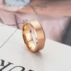 Anillo de acero de titanio de 8 mm, brillante, sencillo, con doble bisel para hombre, de seis colores, con suministro transfronterizo.
