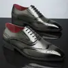 Venta Caliente AliExpress Transfronterizo Estilo Británico para Hombre Multiestilo Formal de Negocios Punta Puntiaguda Zapatos de Hombre