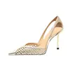 Zapatos de Mujer de Tacón Alto de Talla Grande de Comercio Exterior Transfronterizo Nueva Colección Primavera 2026 Sandalias de Punta Hueca de Moda Cerradas para Mujer Amazon