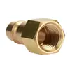 Suministro de inserto de rosca externa, inserto de rosca interna para conector rápido estilo europeo 1/4PT, 3/8PT, 1/2PT