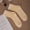 Calcetines de Piso de Invierno de Coral Fleece Retorcido de 7 Colores para Mujer de Amazon Transfronterizo al por Mayor
