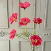 6 Cabezas de Flor Gesang Flores Artificiales para Salón de Bodas Arreglo Floral Estilo Monet Decoración Suave Arreglo Floral Fondo Arte Floral