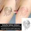 Adesivos de Tatuagem Sensíveis à Temperatura: Fita de Asas de Anjo que Muda de Cor para Braços, Ombros e Costas, Adesivos de Tatuagem Temporária à Prova d'Água