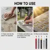 Pintura para reparación de inscripciones y lápidas más vendida transfronteriza, marcador de lápidas impermeable y que no se decolora, bolígrafo de pintura de gran capacidad de 3 mm