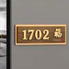 Placa de Número de Puerta de Lujo y Creativa para Uso Doméstico, Personalizada para Casas Residenciales, Hoteles, Villas y Casas de Huéspedes