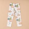 Novas Calças de Algodão Outonais Classe A para Crianças Meninos e Meninas, Pijama Base para Casa Primavera e Outono, Calças de Cintura Reta Absorventes de Suor e Respiráveis