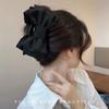 Grampo de cabelo grande com laço preto de dupla face para cabeça, acessórios de cabelo de alta qualidade, grampo de cabelo de princesa grande