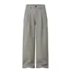 Pantalones Casuales Rectos Simples Retro Japoneses Rumen Meng Hombres Mujeres Otoño Sentido del Diseño Sueltos Pareja Caída Versátiles Largos