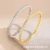 Pulsera Brillante de Diamantes de Alta Gama para Mujer Joyería de Mano Transfronteriza Simple En Stock Envío Directo
