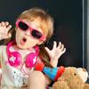 Gafas de sol de dopamina para niños con letras, moda, lindas, de dibujos animados, para bebés, moda coreana, gafas de sol ins, protección UV