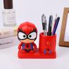 Versión Q Capitán América Spider-Man regalo de cumpleaños decoración artesanías de resina decoración portalápices regalo para estudiantes mano oficina