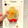 Broche Fofo com o Mesmo Rosto Sorridente Pingente de Girassol Pequeno Acessório de Alfinete Emblema Desenho Animado Suporte de Airbag