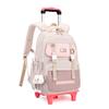 Nueva Mochila Escolar con Ruedas de Gran Capacidad de Color Estilo Coreano Ins para Estudiantes de Secundaria y Preparatoria Mochila de Ocio de Nicho