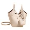 Bolsa Balde da Moda Feminina 2025 Verão Nova Moda Bolsa de Ombro Cor Sólida Casual Cor Sólida Para Deslocamento Mensageiro Bolsa Pequena