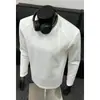Camiseta Masculina Pesada de Manga Longa 2026 Homens Primavera Outono Roupa de Baixo Gola Pequena Top Camada Base Masculina Moletom Casual Homens