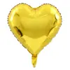 Balão de alumínio de 18 polegadas, cor sólida, formato de coração, amor, decoração de sala de casamento, decoração de casamento, decoração de festa de casamento