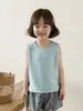 Wulibu Yi Procesamiento Personalizado Chaleco de Punto sin Mangas para Niñas en Múltiples Colores, Ropa Versátil y Fresca