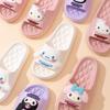 Pantuflas Sanrio Kulomi Femeninas Verano Interior Hogar Antideslizantes Baño Baño Eva Exterior Zapatos de Playa
