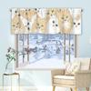 1 pieza moderna simple gatito de dibujos animados cortina de cocina media cortina transfronteriza Navidad decoración de ventana pequeña poliéster algodón Nuevo