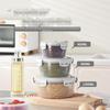 Caixa de Armazenamento de Plástico com Fecho Hermético para Frutas, Caixa Selada para Uso Doméstico, Caixa para Frutas para Armazenamento em Freezer e Geladeira, Conservação e Vedação