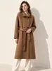 Casaco de pelo de camelo Casaco CEID temperamento luxo leve casaco de pelo de camelo lã clássico lã dupla face 26 Outono/Inverno Roupa Exterior Feminina