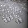 SKY Dulce Estilo Fresco Hueco Blanco Láser Estrella Estrella de Cinco Puntas Pegatinas para Uñas Arte de Uñas Impermeables Pegatinas Decorativas para Uñas