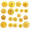 Accesorios de joyería de aleación DIY pétalos huecos soporte de flores cuentas espaciadoras para pulsera cuentas de posicionamiento material de capullo de flor V149