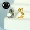 Moda Tendência Estilo Europeu e Americano F136 Titânio Piercing Labial Piercing de Osso da Orelha Rosca Interna de Fundo Plano Corpo da Haste 6-10mm Joias para Piercing