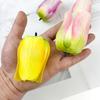 Cabeza de flor de tulipán de estilo europeo, corona hecha a mano, tocado, accesorios para decoración de fotografía del hogar, flores falsas, pequeños adornos