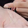 Línea de Oreja de Plata Esterlina 925 para Mujer Simple Cadena de Oreja Súper Larga Estilo Japonés y Coreano Pendientes Elegantes Pendientes Borla Pendientes de Plata Esterlina