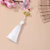 Abanico de Panda de 8 cm con Borlas, Accesorio para Ropa Hanfu, Adorno Colgante para Coche, Decoración de Cintura de Cheongsam, Marcador de Libros, Colgante de Abanico Plegable