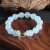 Nova pulseira estilo chinês All-match Fashion Aquamarine Milk White Crystal Bracelet Fresco e natural Doce Natural TikTok Transmissão ao vivo