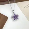 Colar de Flores Coloridas Transfronteiriço, Acessórios de Colar Frescos e Simples para Mulheres, Luxo Leve, Sensação de Alto Padrão, Estilo Minimalista, Acessórios de Corrente para Clavícula
