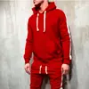 Nuevo Suéter Deportivo Casual Liso de Color Sólido con Capucha para Hombre