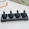 Botella de Perfume, Recipiente para Aceites Esenciales, Cuenco para Aceites Esenciales, Botella de Aceite Esencial con Forma de Hoja, Bandeja de Madera, Herramientas de Masaje para Spa, para Uso en Salones de Belleza