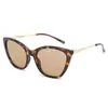 Gafas de Sol para Mujer en Stock con un Estilo Europeo y Americano de Alta Gama, Gafas de Sol de Moda con Montura Redonda Ojo de Gato, Gafas de Sol de Moda de Alta Definición para Belleza