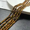 Cuentas de ábaco de ojo de tigre amarillo natural de 2*4 mm Accesorios de joyería semiacabados hechos a mano DIY para collares y pulseras Venta al por mayor transfronteriza