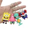 Bob Esponja Pantalones Cuadrados Patricio Estrella Calamardo Llavero Colgante de Muñeco Bob Esponja Muñeco de Dibujos Animados Accesorios para Llavero
