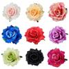 Cabeça de Rosa de Tecido 10cm Decoração de Parede de Flores de Fundo Flor de Seda Simulada Adorno de Cabeça de Casamento Acessórios de Flores Fabricante Atacado
