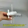 Cabeça de Entrada de Ar Reta Curva de Vidro Experimental 19#24# Junta Esmerilhada de Sucção a Vácuo Conector Válvula Tubo Três Vias Duas Vias PTFE