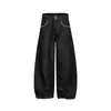 Pantalones Largos de Mezclilla Bordados Estilo Callejero Retro Japonés Rumeng para Hombres y Mujeres Otoño Holgados Rectos de Pierna Ancha Casuales