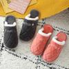 Pantuflas de Algodón para Mujer Otoño e Invierno Interiores Antideslizantes Resistentes al Desgaste Suela Suave Cálidas para el Hogar Pareja Hogar Piña Oso Pantuflas de Algodón para Hombre