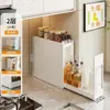 Estante de Esquina para Especias y Utensilios de Cocina, Organizador Estrecho a Prueba de Polvo para Encimera, Gabinete Lateral para Almacenamiento en Gabinete
