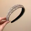 Diadema Minimalista a Cuadros Estilo Bosque para Mujer, Exquisita Diadema Alta, Accesorio Versátil para el Cabello