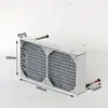 WT12024020 Condensador Enfriado por Aire de Microcanal Ondulado en S Radiador Miniatura Miniatura Intercambiador de Calor Evaporador
