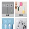 Gancho adhesivo sin perforaciones, resistente y sin clavos, para colgar en la pared, para trapeador de baño, sin costuras, adhesivo fuerte.