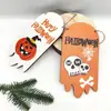 Halloween Transfronterizo Nuevos Colgantes de Madera Decoraciones Festivas Colgantes de Puerta Artesanías de Madera Colgantes de Halloween